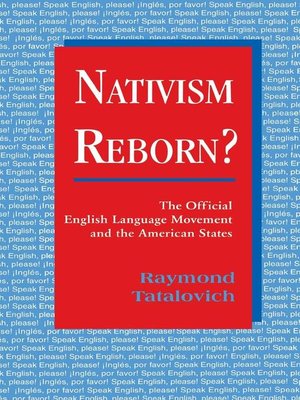 cover image of Nativism Reborn?